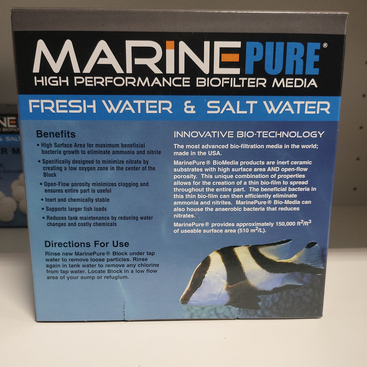 CerMedia MarinePure BioFilter Media Block 8"x8"x4"
