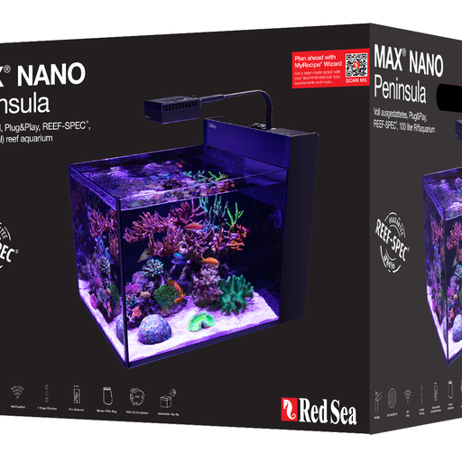 Red Sea Max Nano Peninsula with ReefLED50 Excluding Cabinet