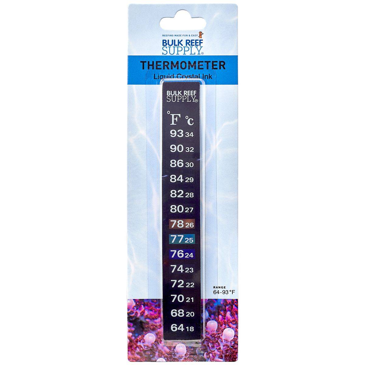 BRS Stick-On Thermometer - Bulk Reef Supply