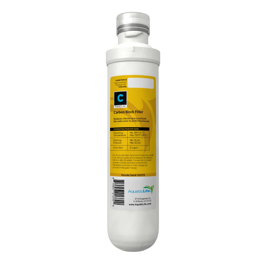 AquaticLife Twist-In Carbon Block Filter